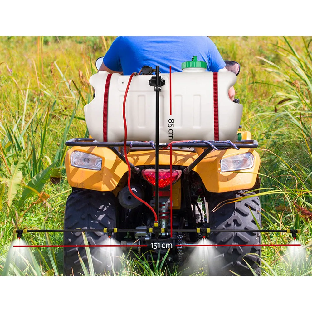 100L ATV Weed Sprayer Spot Spray 1.5 M Boom Chemical Garden Farm Pump