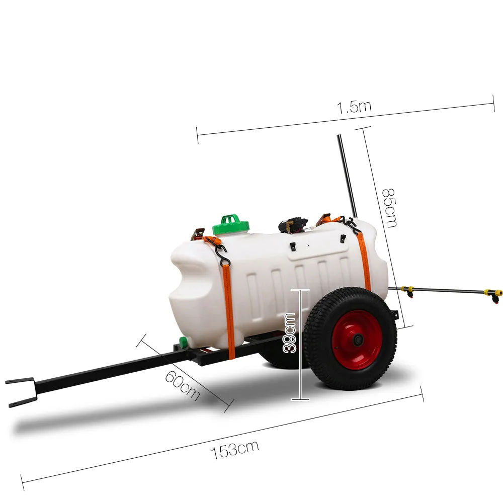 100L Weed Sprayer Tank, 1.5m Boom, 150kg Trailer - Giantz