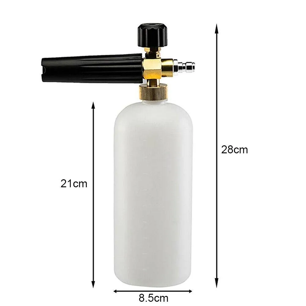 1L Snow Foam Lance Cannon Bottle Soap Gun Sprayer Hose For Car Pressure Washer   5 Nozzles