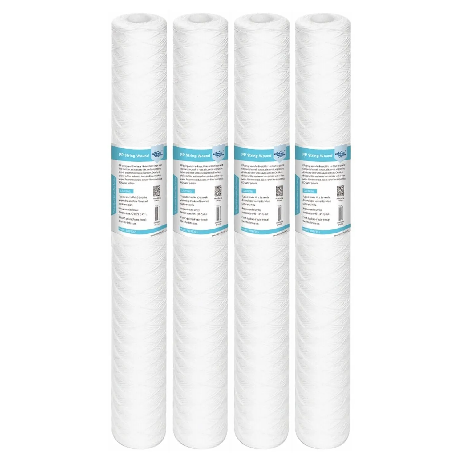 20" x 2.5" String Wound Whole House Well Water Sediment Filter Cartridge