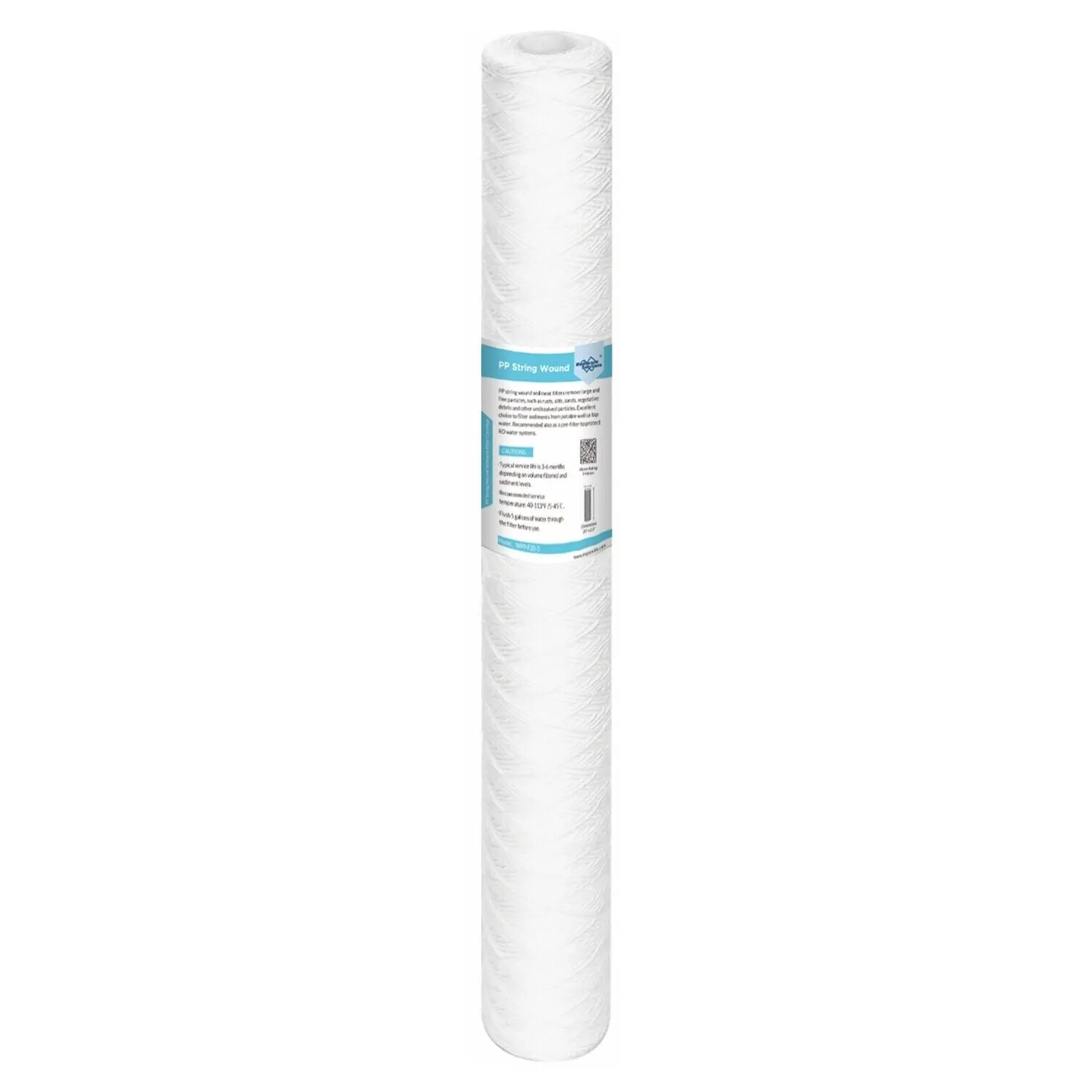 20" x 2.5" String Wound Whole House Well Water Sediment Filter Cartridge