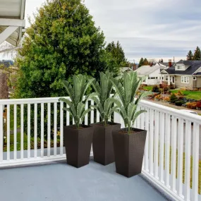 3pc Tall Planters -  Brown