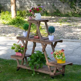 4-Tier Plant Shelf