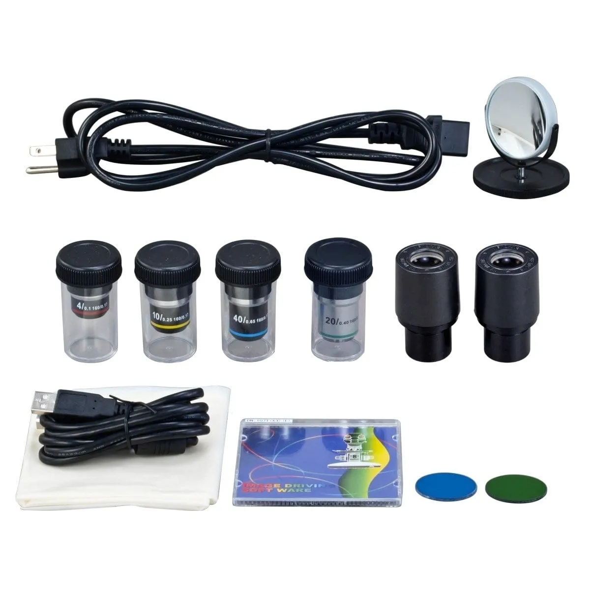 40X-400X 3MP Digital Integrated Microscope with Halogen Illumination