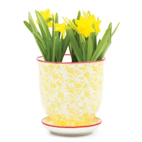 4.25 Liberte Pot Yellow Flower