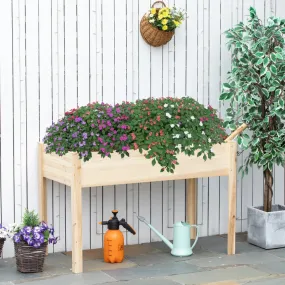 46'' x 24'' Elevated Wood Planter Box - Natural