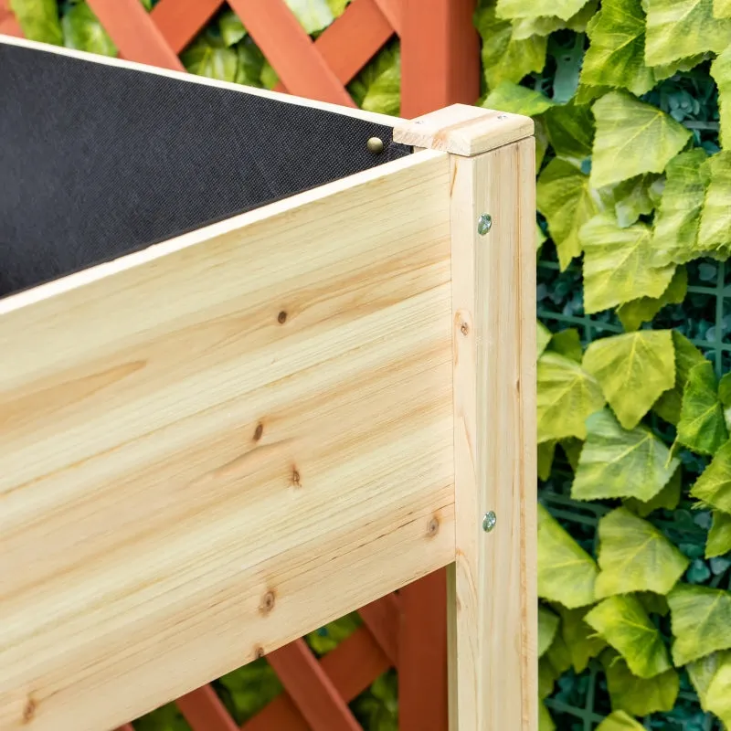 46'' x 24'' Elevated Wood Planter Box - Natural