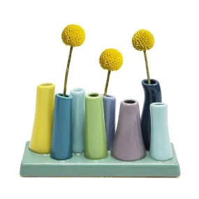 8-Tube Bud Vase Buttercup