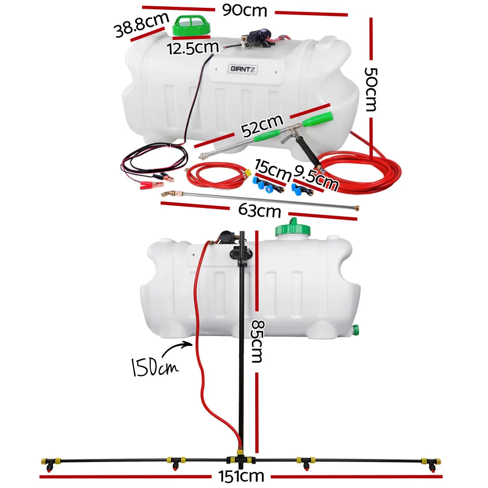 Adjustable 100L Weed Sprayer Boom, 80PSI Pump, GIANTZ