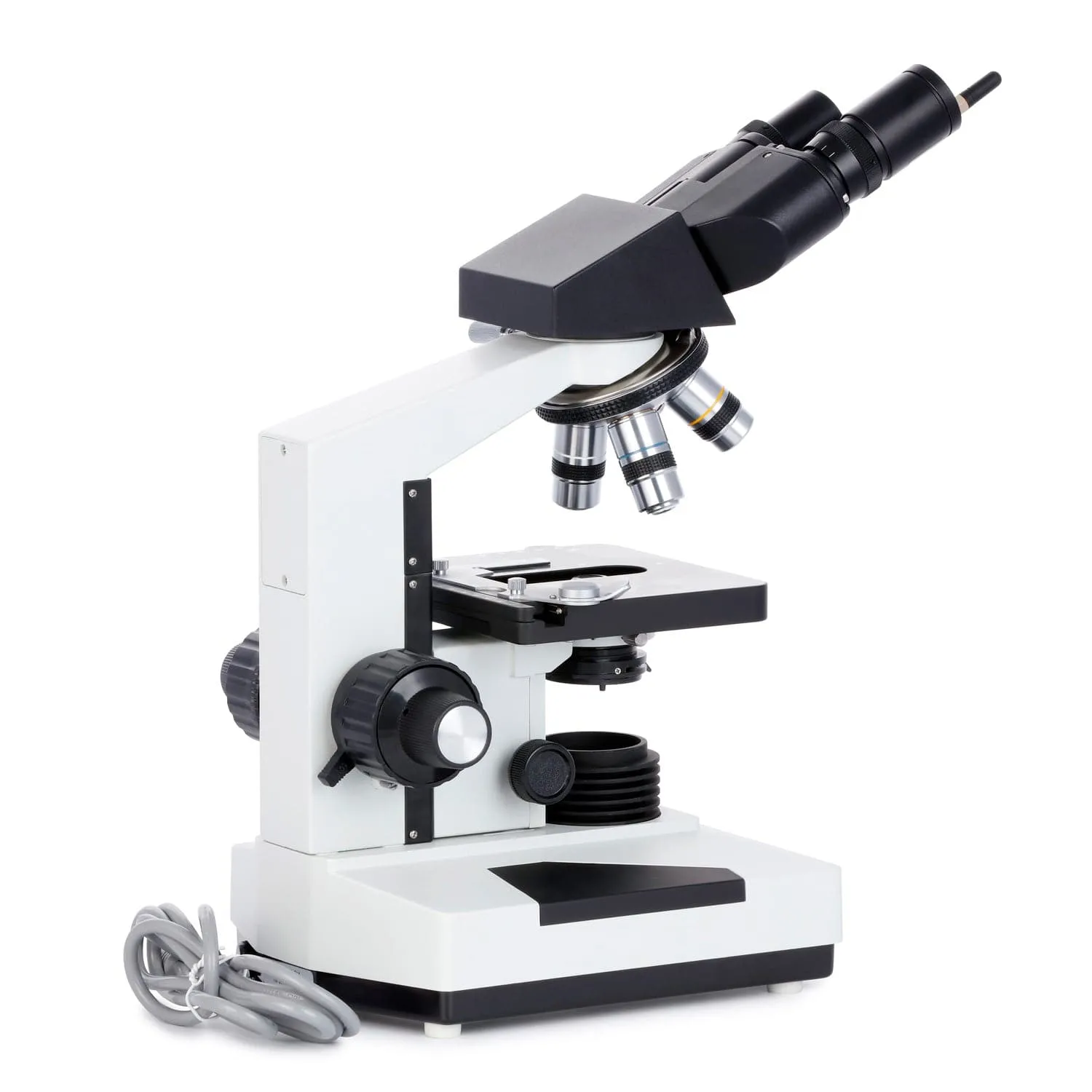 AmScope Binocular Compound Microscope 40X-2000X MagnificationProfessional, Biological w/ Halogen Illumination, 3D Stage   Wi-Fi 2.0MP Digital Eyepiece Camera