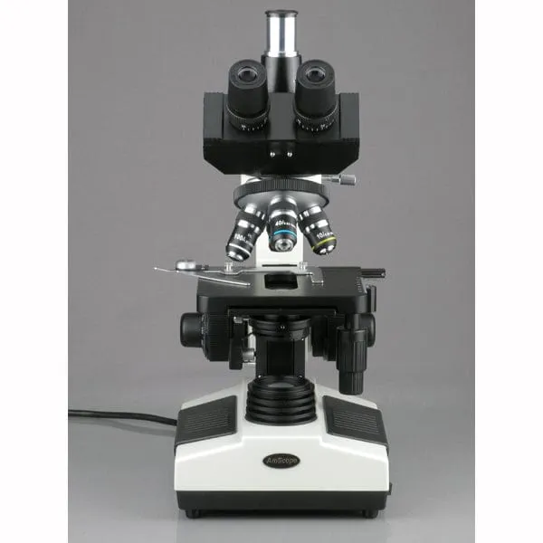 AmScope T390 Series Biological Trinocular Compound Microscope40X-1600X Magnification and HD Recording Camera