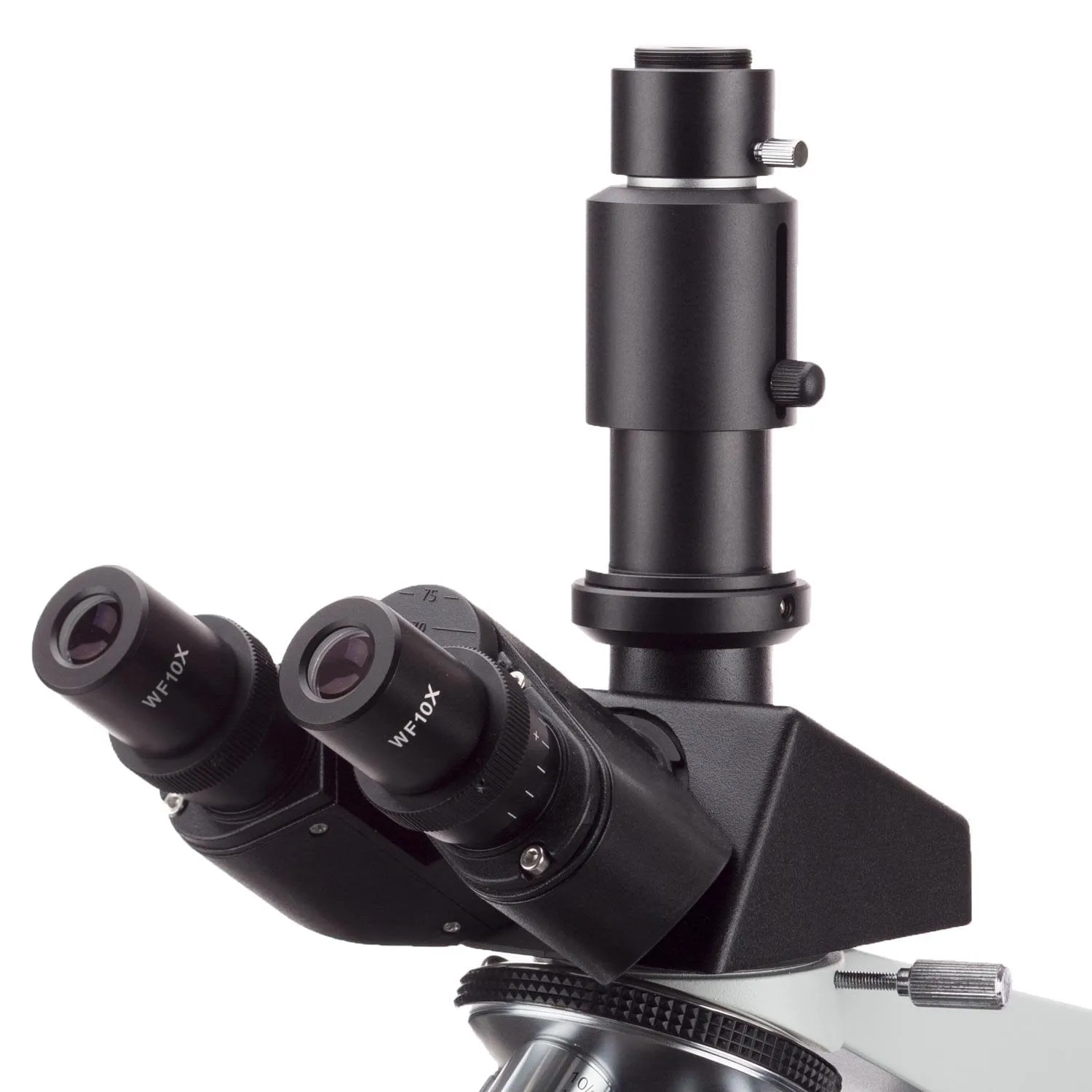 AmScope T490 Series Simul-Focal Biological Trinocular Compound Microscope with Optional Digital Camera