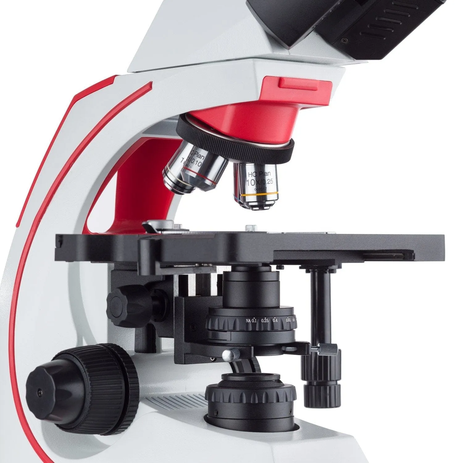 AmScope T620 Series Simul-Focal Trinocular Compound Microscope with 3W LED Kohler Illumination, 3D Mechanical Stage and Optional Digital Camera