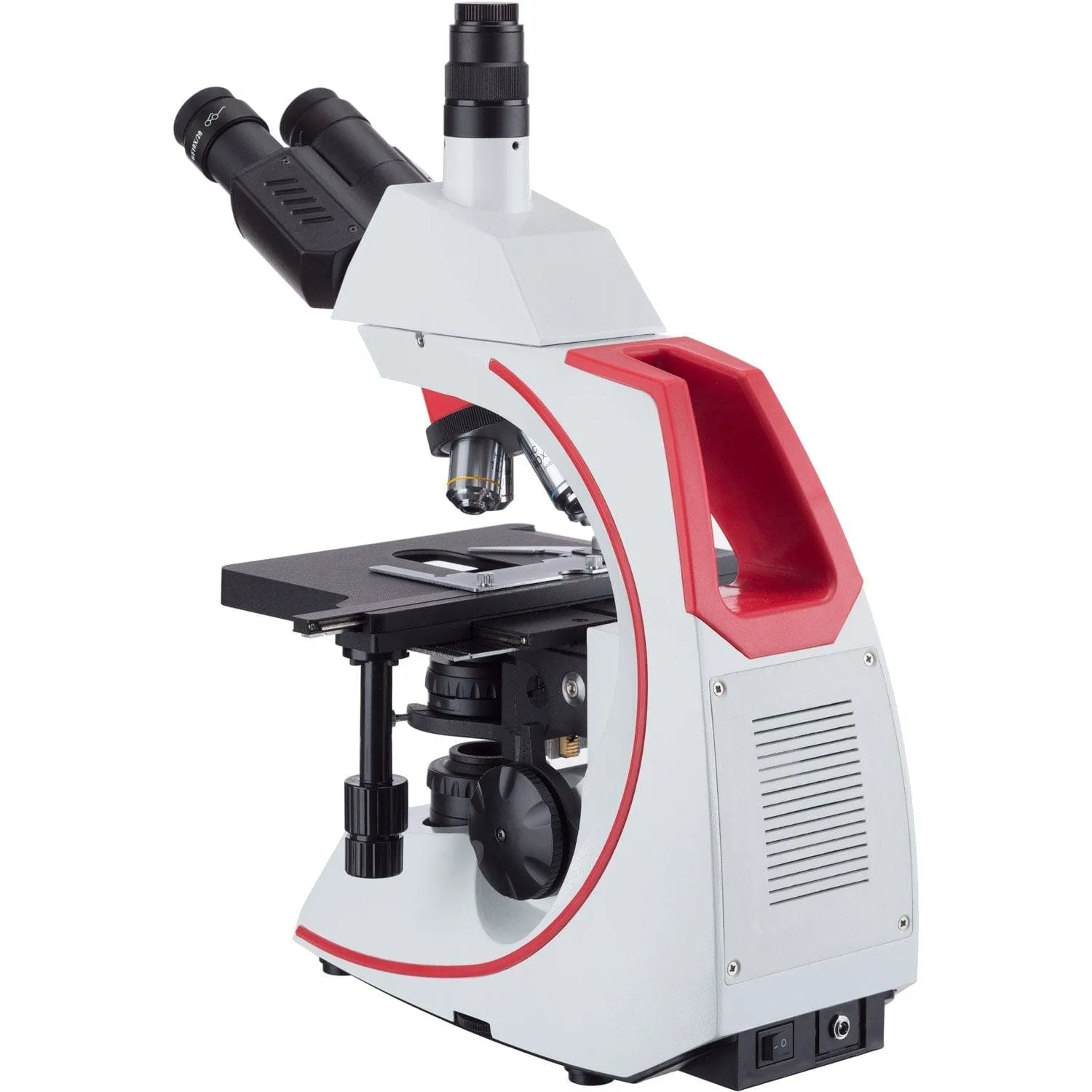 AmScope T620 Series Simul-Focal Trinocular Compound Microscope with 3W LED Kohler Illumination, 3D Mechanical Stage and Optional Digital Camera