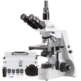 AmScope T690 Series Trinocular Compound Microscope with 20W Halogen Kohler Illumination Infinity-Corrected Plan Phase-Contrast, Turret Condenser, 3D mechanical Stage and Optional Digital Camera