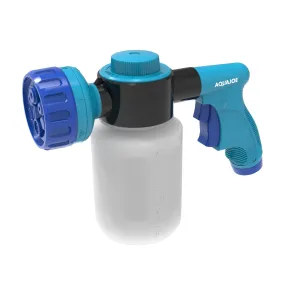 Aqua Joe AJ-MSG-TND Hose-Powered Multi Spray Gun W/ Quick Change Soap to Water Dial | 7 Spray Patterns | Holds Up To 17 Fl Oz