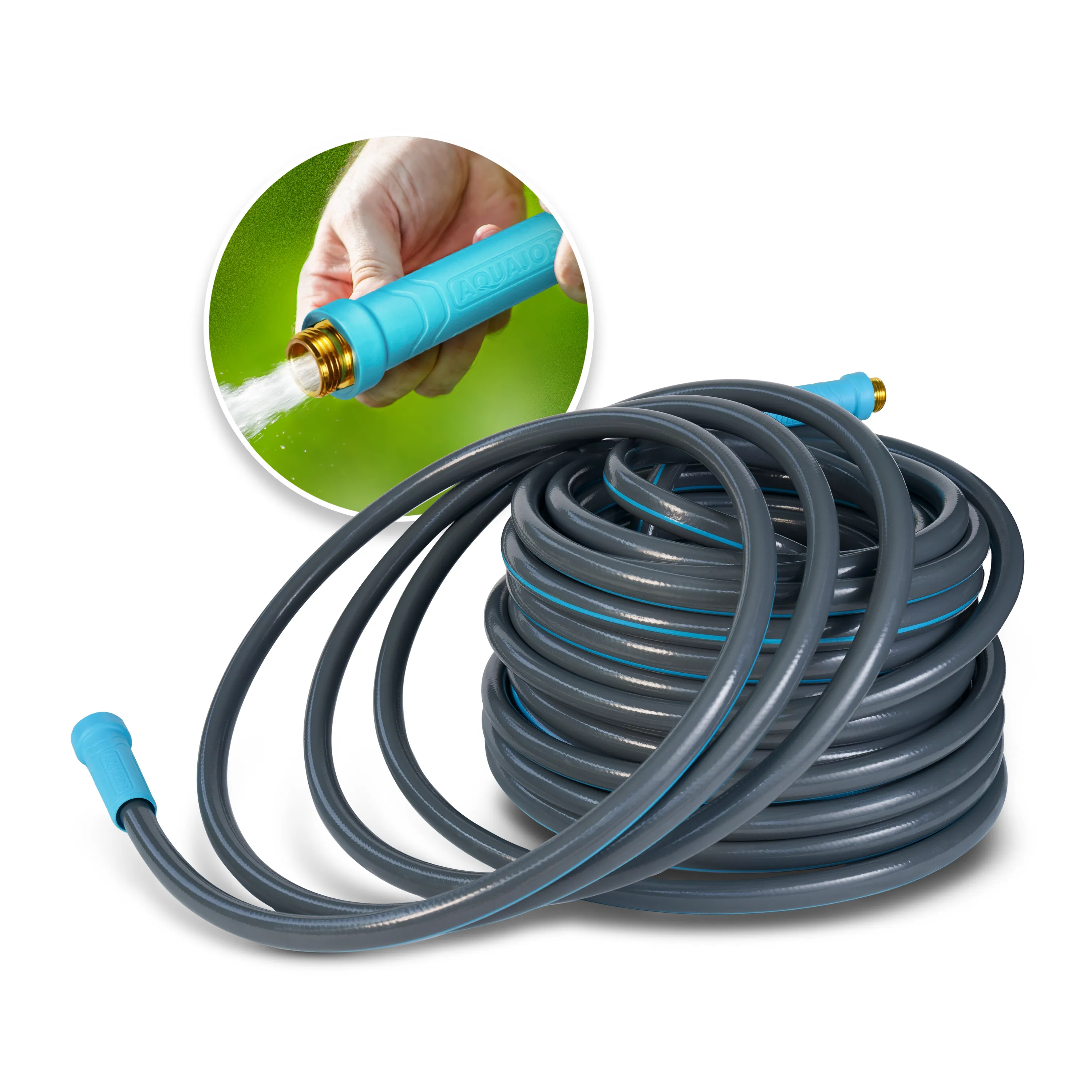 Aqua Joe AJHD120-58 Heavy Duty Garden Hose | Kink Resistant | 120-ft | 5/8-in