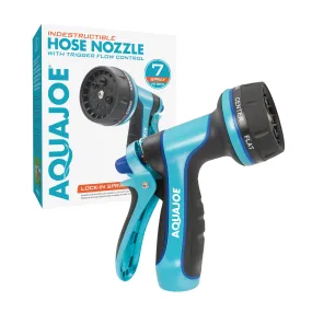 Aqua Joe AJHN104 Indestructible Series Heavy-Duty Metal Trigger Nozzle | Multi-Function | 7-Spray Patterns