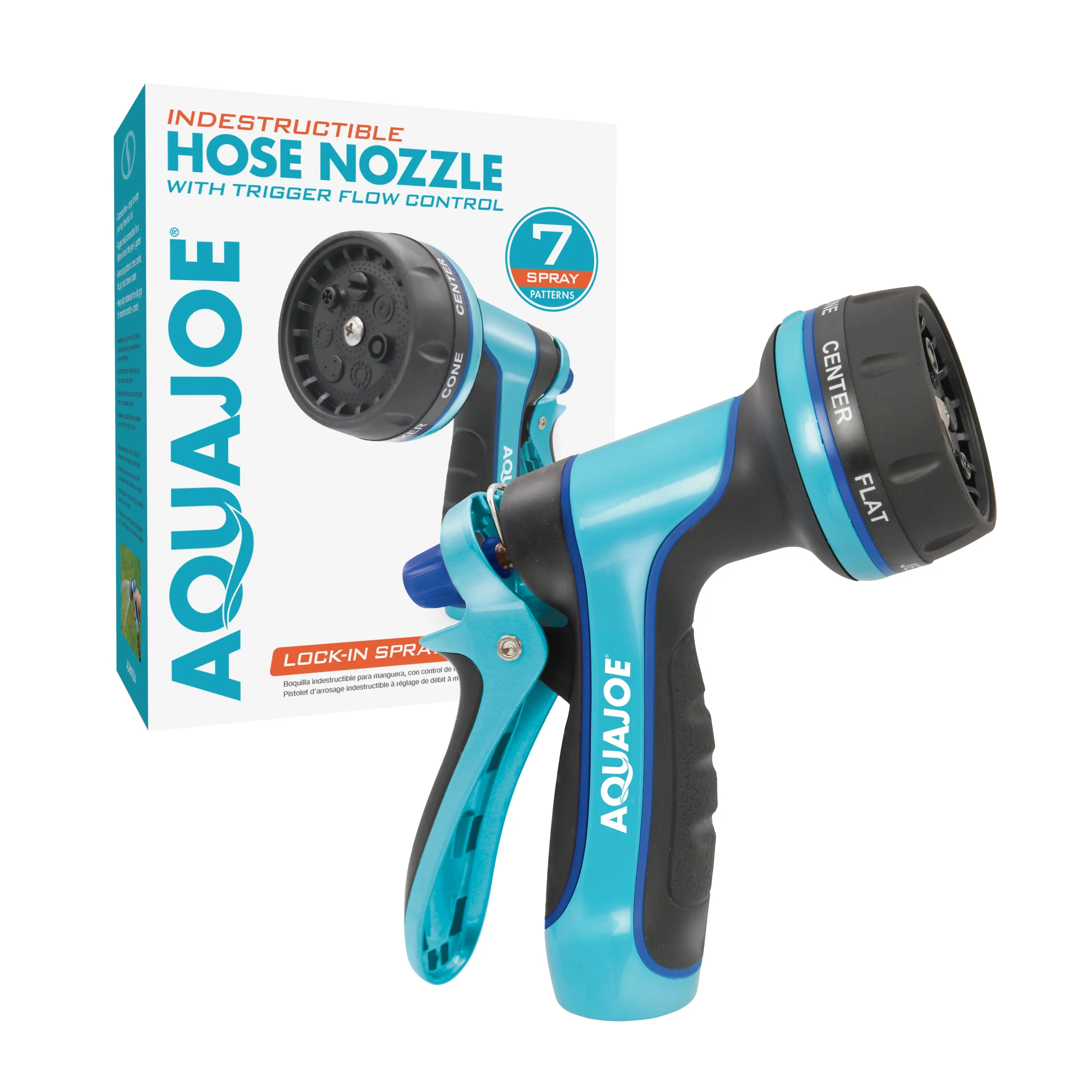 Aqua Joe Complete Aqua Joe Bundle | Turbo Drive Sprinkler   Heavy Duty Nozzle   Hybrid Polymer Hose