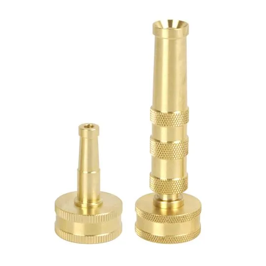 Aqua Joe Fiberjacket Brass Hose Nozzle Bundle | Includes 100-Foot Fiberjacket Hose and Brass Nozzles