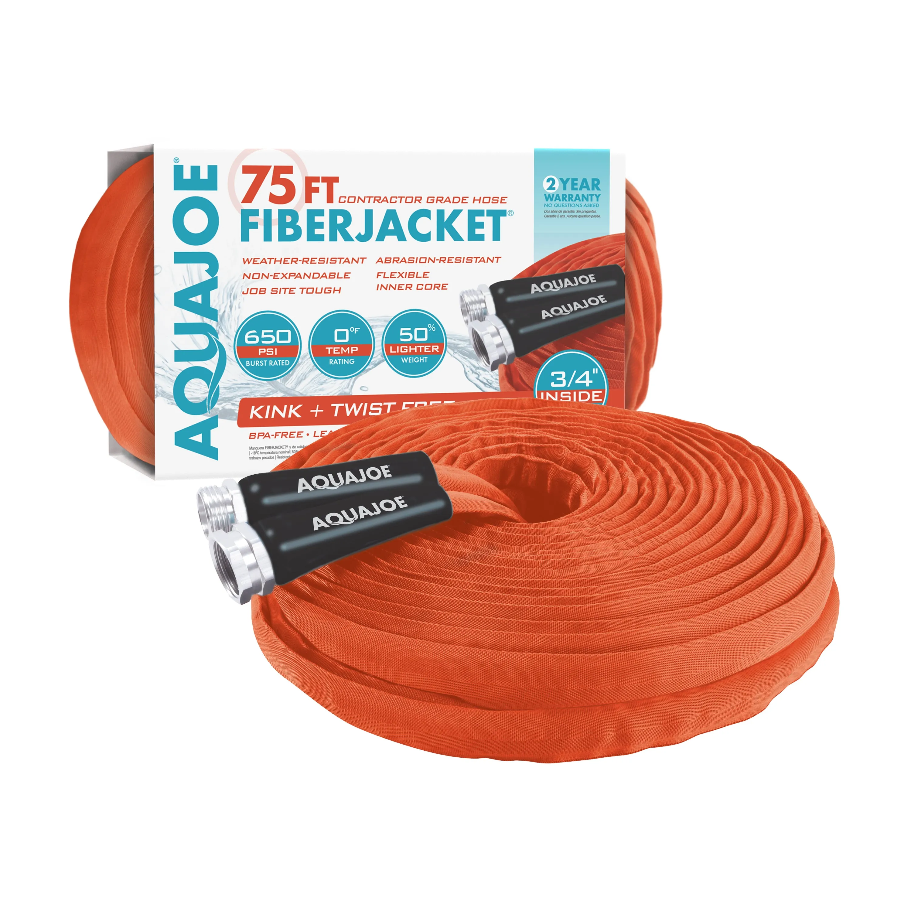 Aqua Joe Garden Watering Bundle | 75ft Hose   Watering Wand