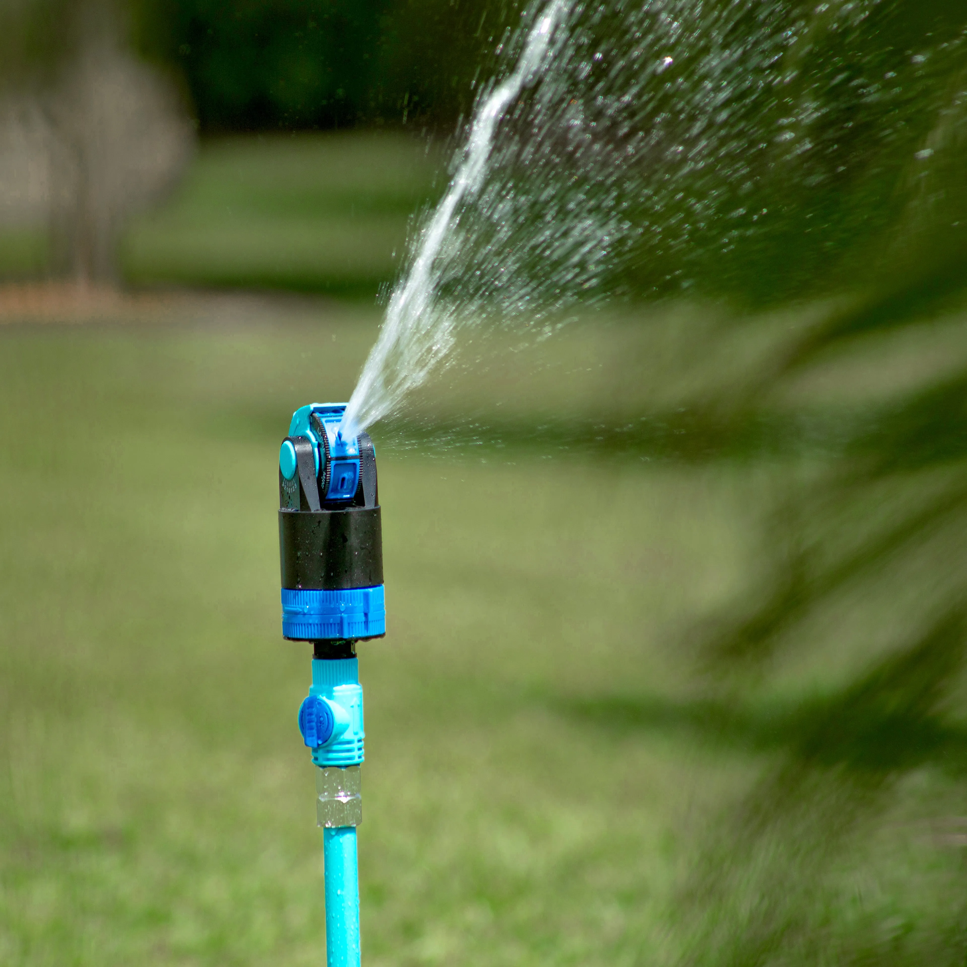 Aqua Joe Indestructible Watering Bundle | Includes Heavy Duty Stainless Steel Hose, Indestructible Multi-Function Nozzle, and Indestructible Tripod Sprinkler