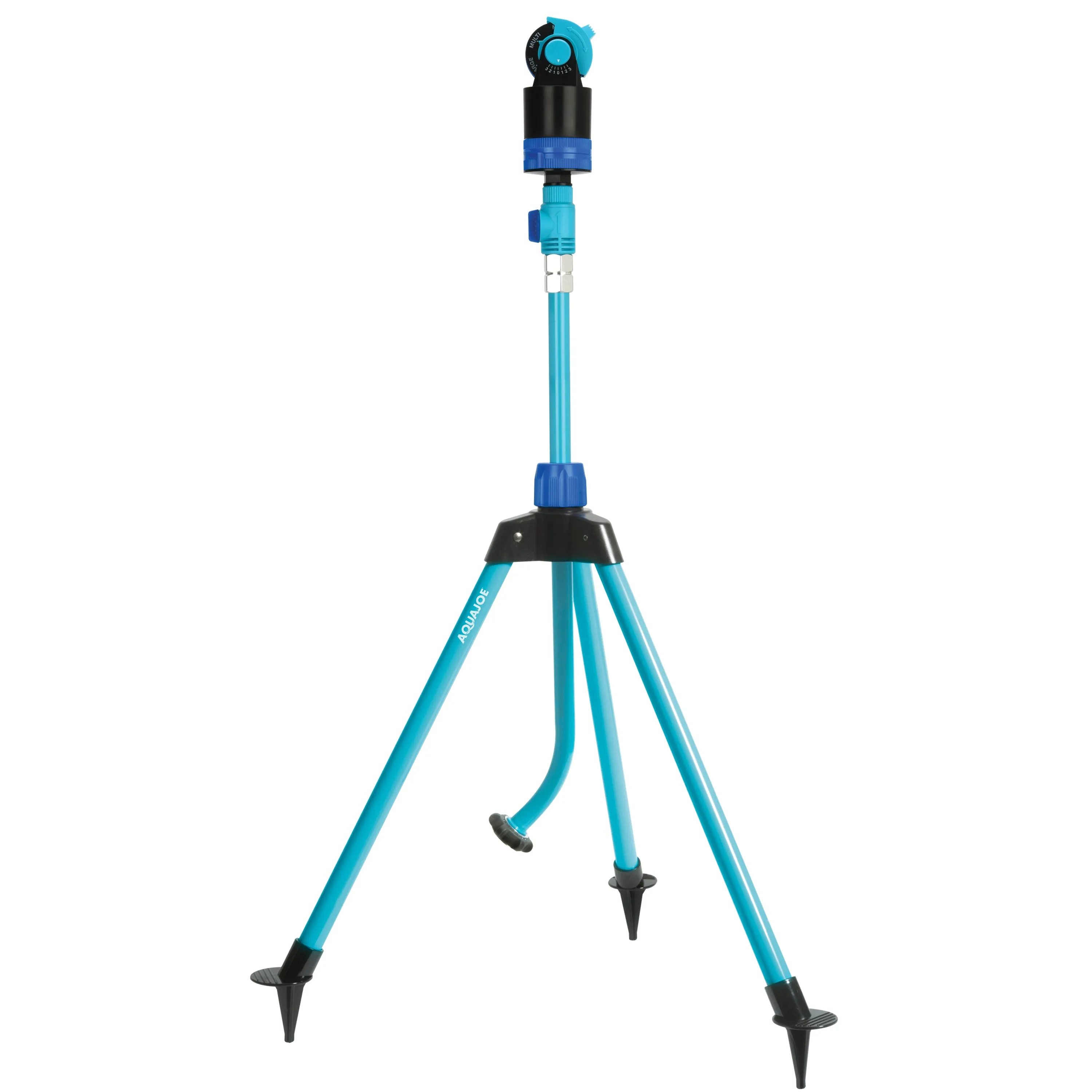 Aqua Joe Indestructible Watering Bundle | Includes Heavy Duty Stainless Steel Hose, Indestructible Multi-Function Nozzle, and Indestructible Tripod Sprinkler