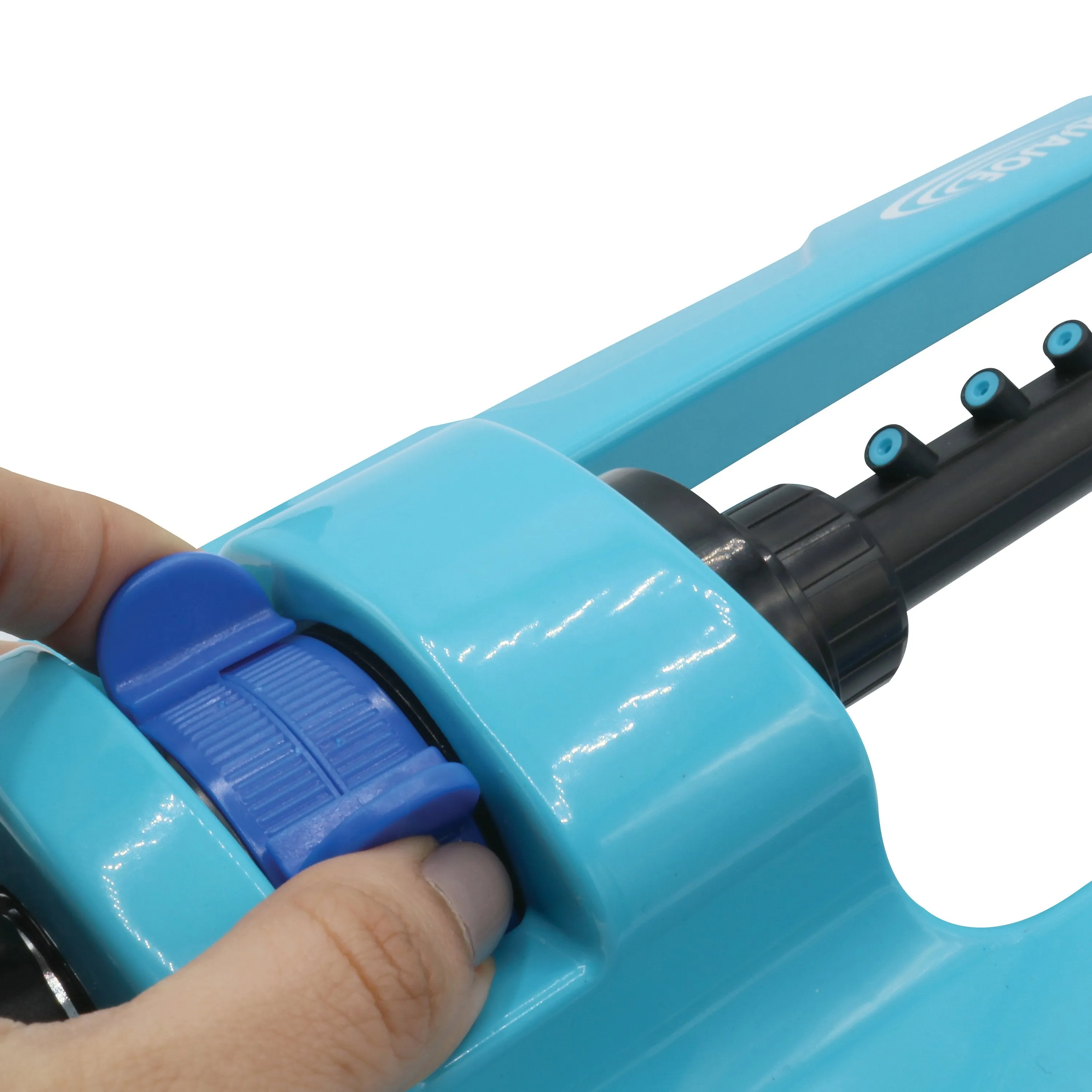 Aqua Joe SJI-OMS20 Indestructible Jumbo Metal Base Oscillating Sprinkler | 4,400 Sq Ft Coverage