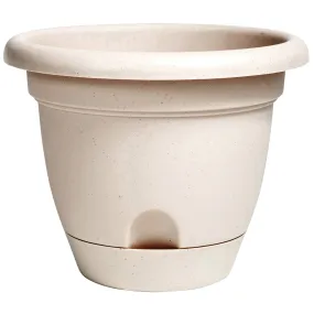 Bloem LP0635 Lucca Planter, 6.6 in W, Plastic, Taupe, Matte