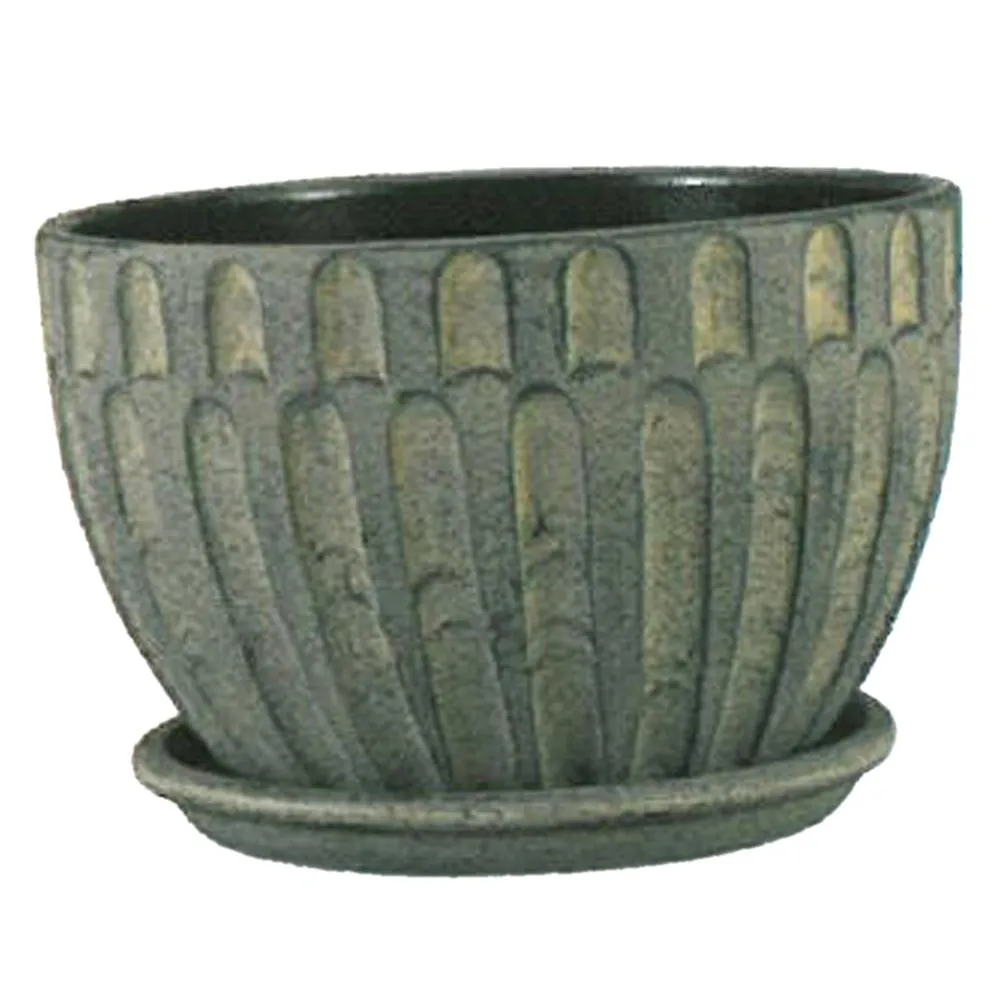 Cockle Shell Bowl Charcoal 11in