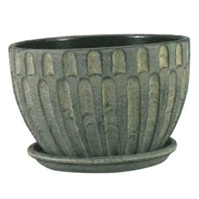 Cockle Shell Bowl Charcoal 13.75in