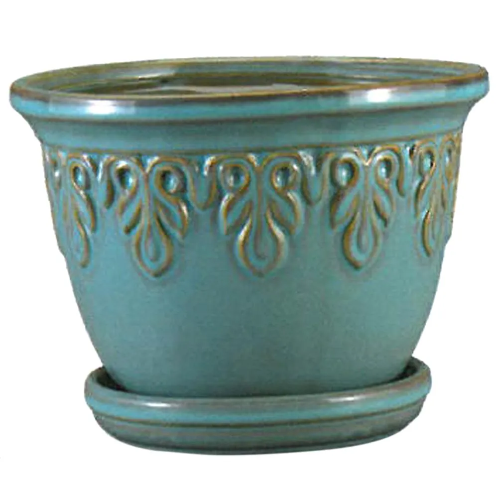 Fairfax Planter Celadon 9.25in