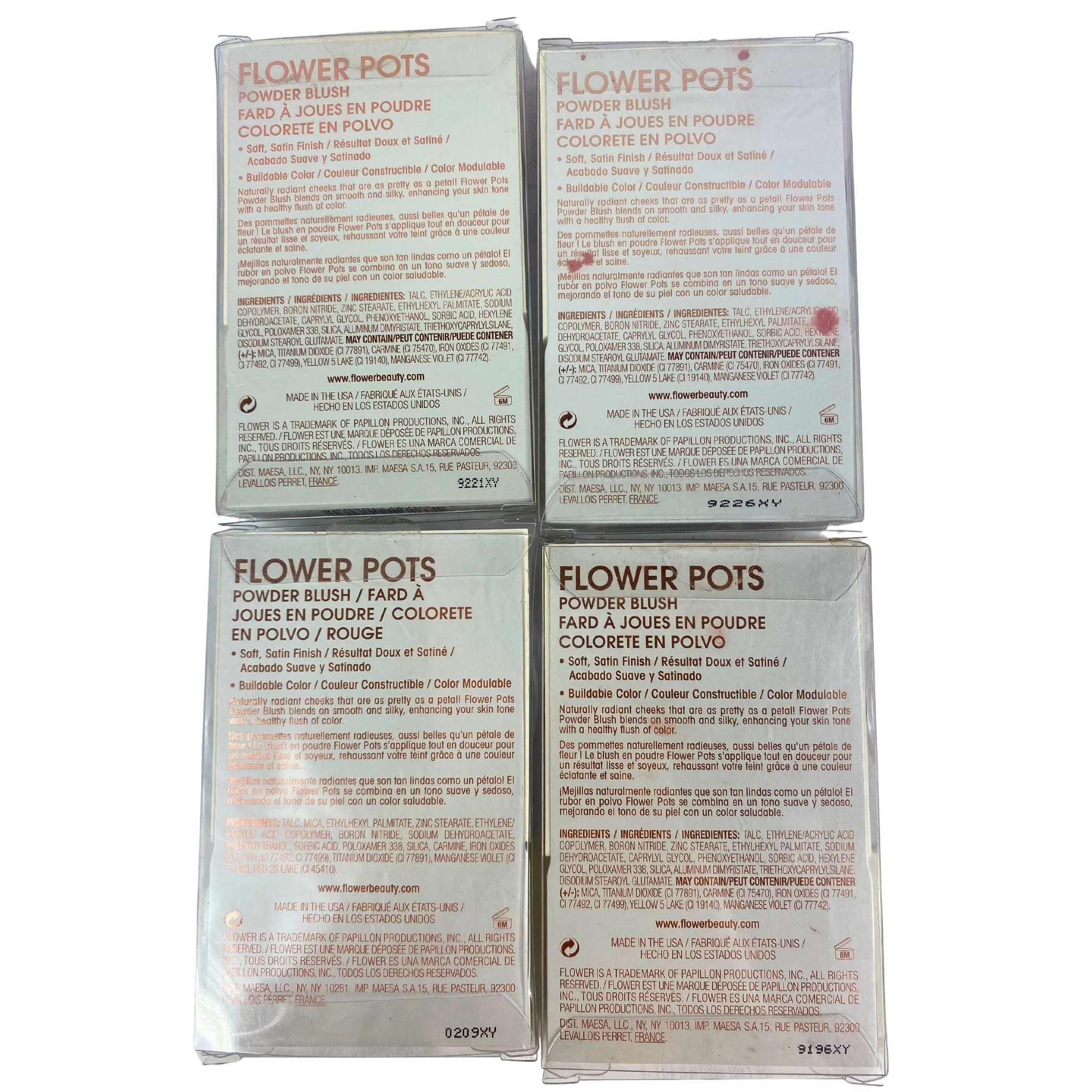 Flower Pots Powder Blush   0.2OZ Assorted Mix (70 Pcs Lot)