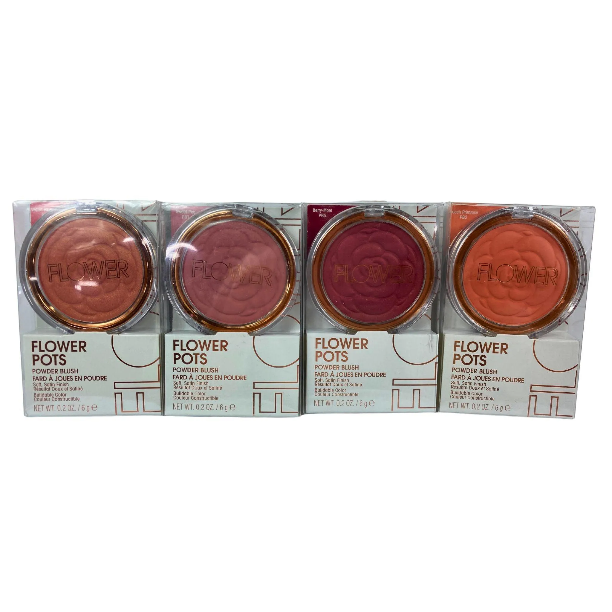 Flower Pots Powder Blush   0.2OZ Assorted Mix (70 Pcs Lot)