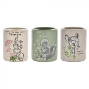 Forest Friends Set Of 3 Character Pots