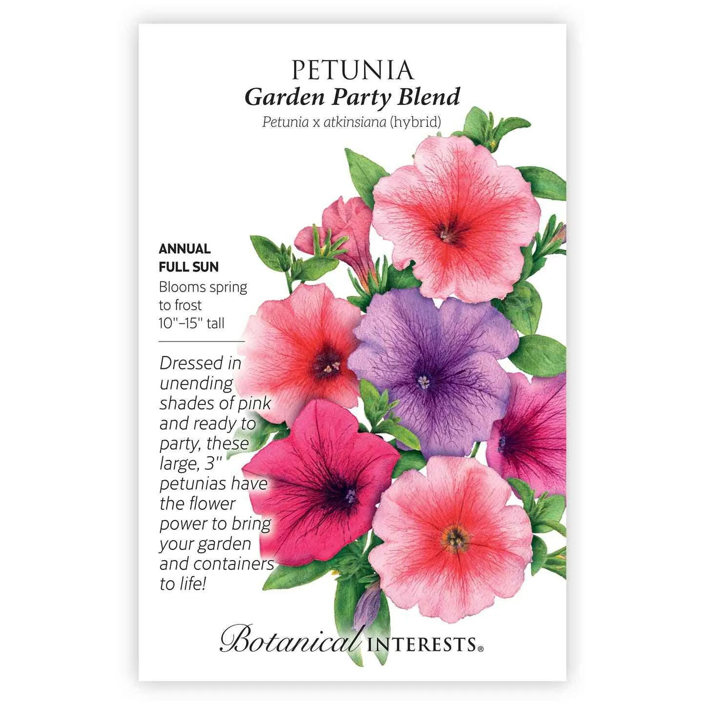 Garden Party Blend Petunia Seeds