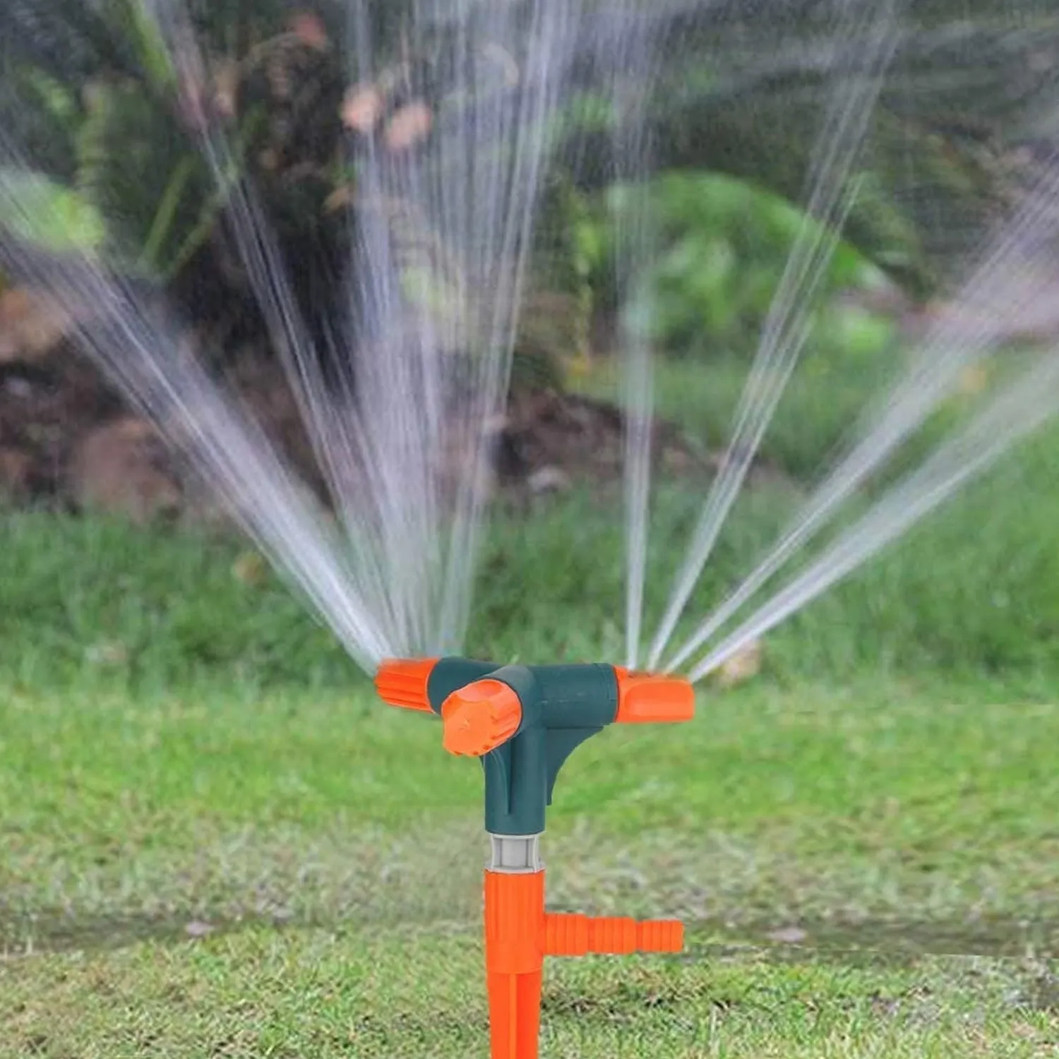 Garden Sprinkler 360 ° Rotating Adjustable Round 3,4,5 Arm Lawn Water Sprinkler for Watering Garden Plants / Pipe Hose Irrigation Yard Water Sprayer