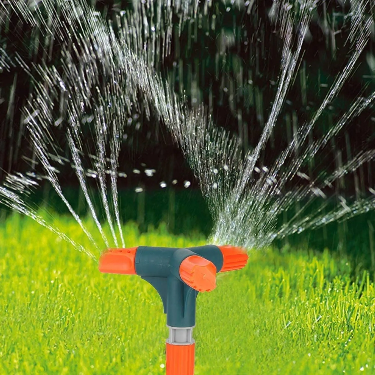 Garden Sprinkler 360 ° Rotating Adjustable Round 3,4,5 Arm Lawn Water Sprinkler for Watering Garden Plants / Pipe Hose Irrigation Yard Water Sprayer