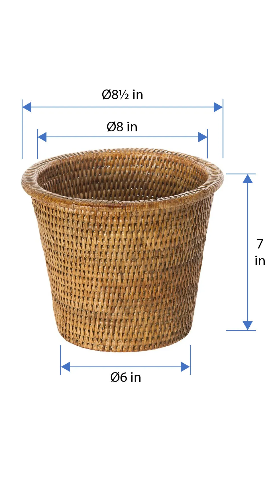 La Jolla Rattan Indoor Planter