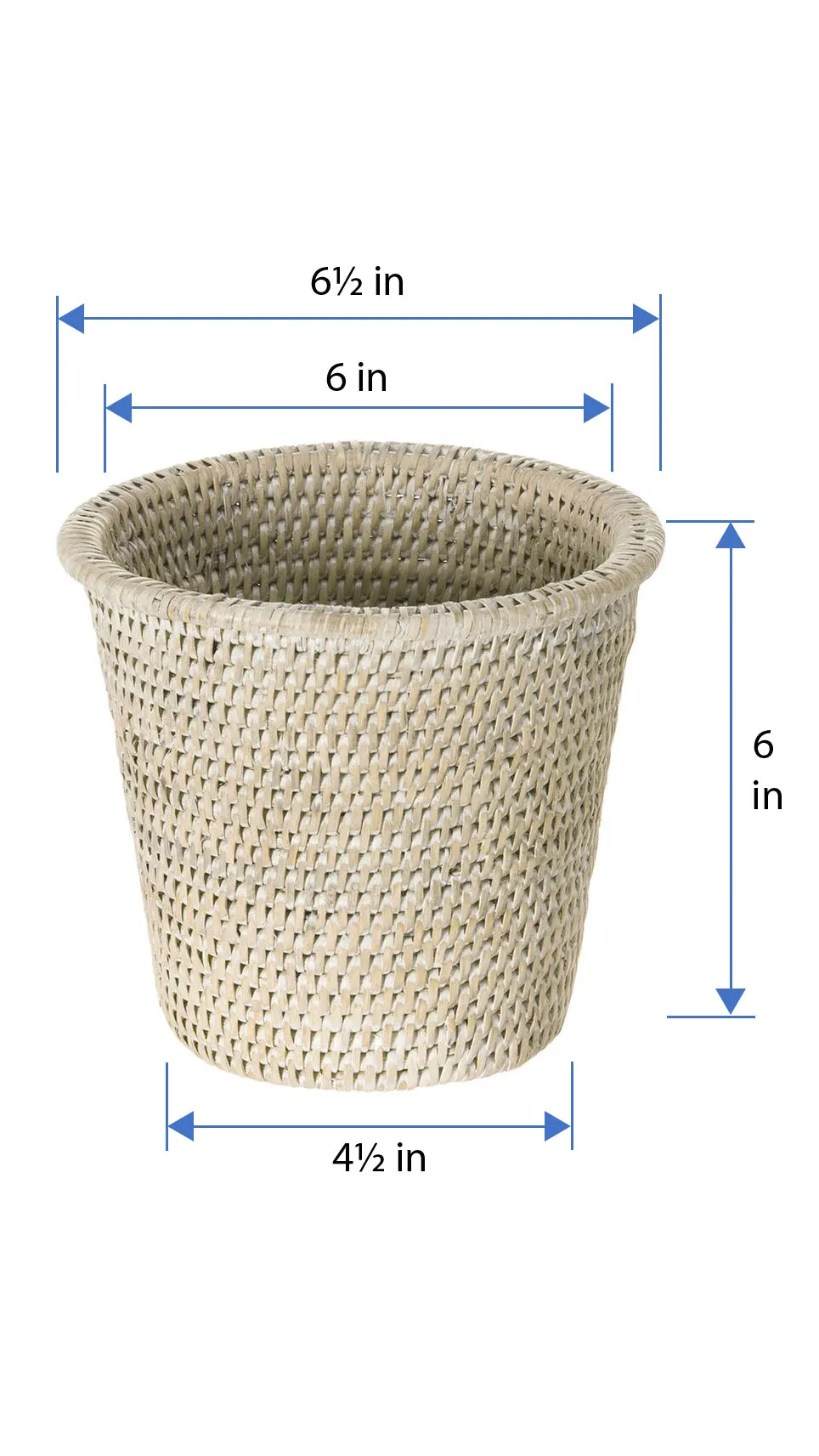 La Jolla Rattan Indoor Planter