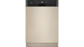 Neff Semi-Integrated Dishwasher 60 cm, Brushed steel, tall tub