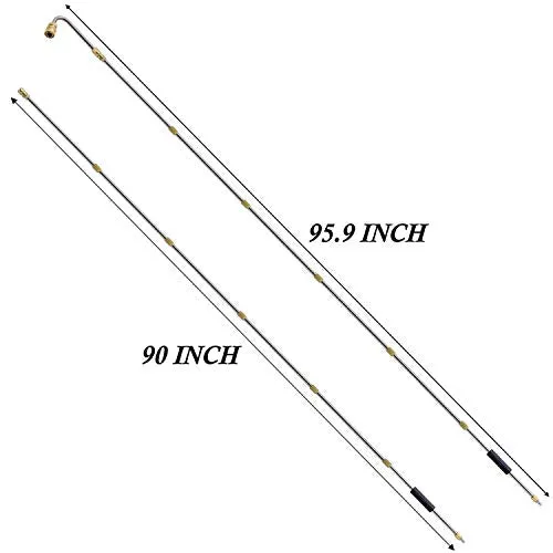 Pressure Washer Extension Wand Set, 8 ft Replacement Lance with 5 Nozzle Tips, 4000 PSI