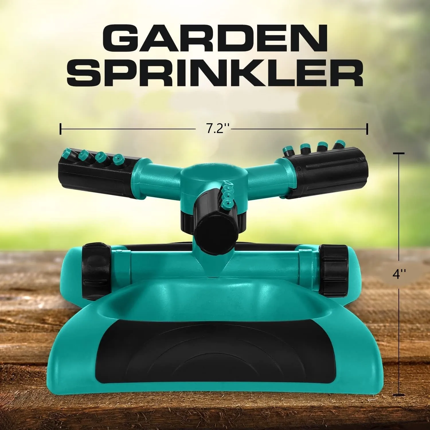 Rotating Lawn Sprinkler Yard Large Area for Lawns and Gardens Bn-link