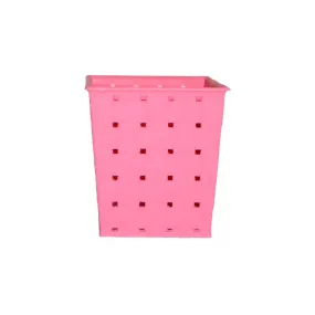 Square Single Dotted Flower planter (Pink)