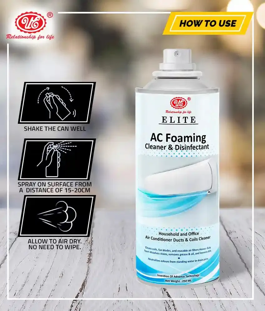 UE Autotech Home Air Conditioning Cleaner & Purifier 250 ml | Designed to Clean AC