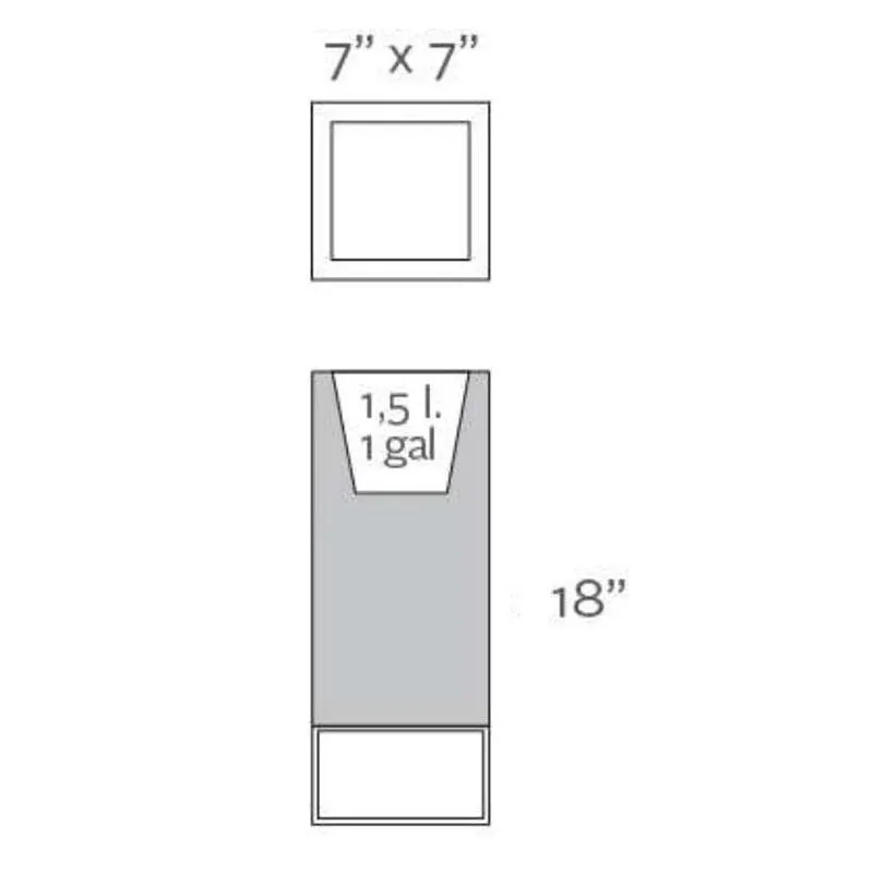 Vela High Cube Nano Planter