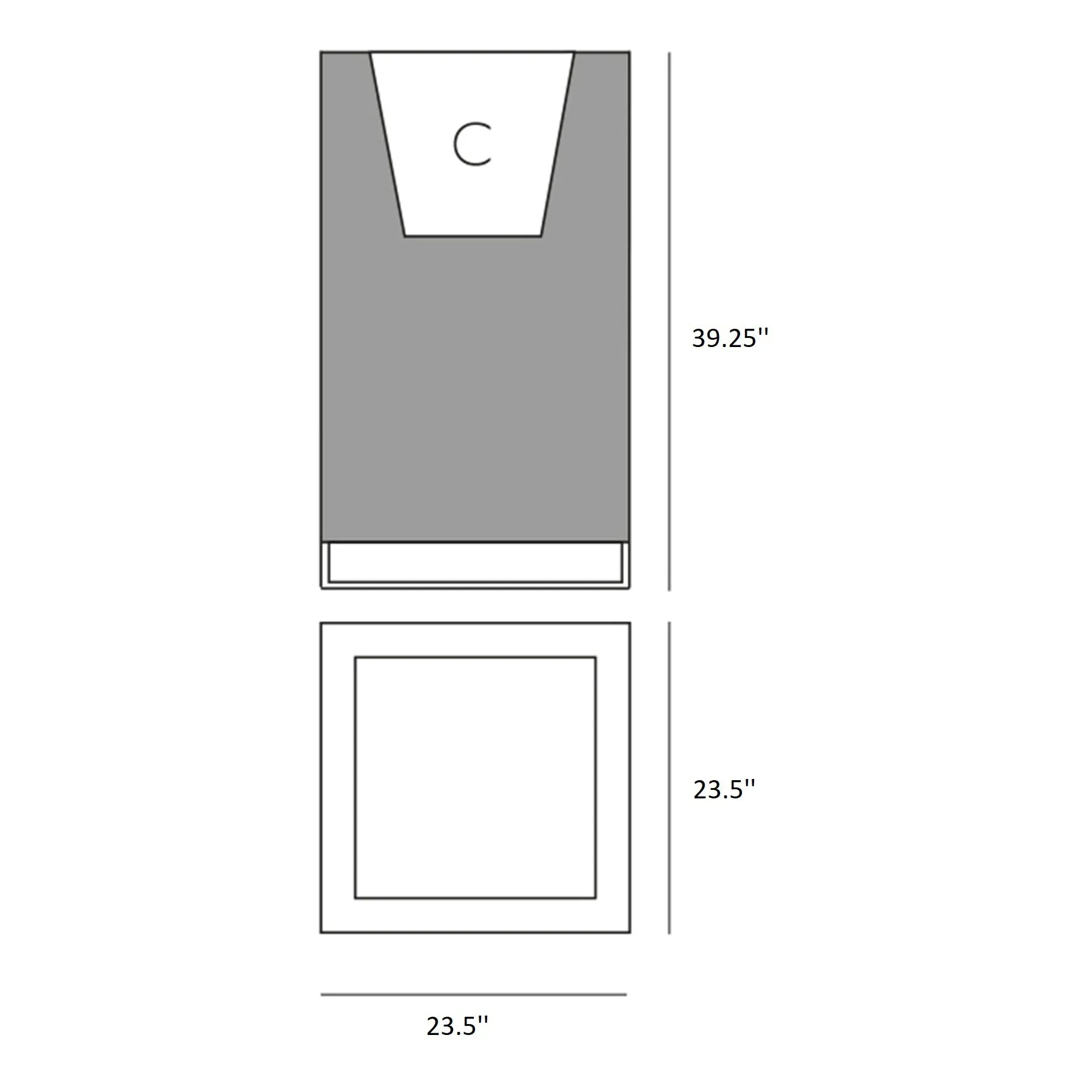 Vela High Cube Planter