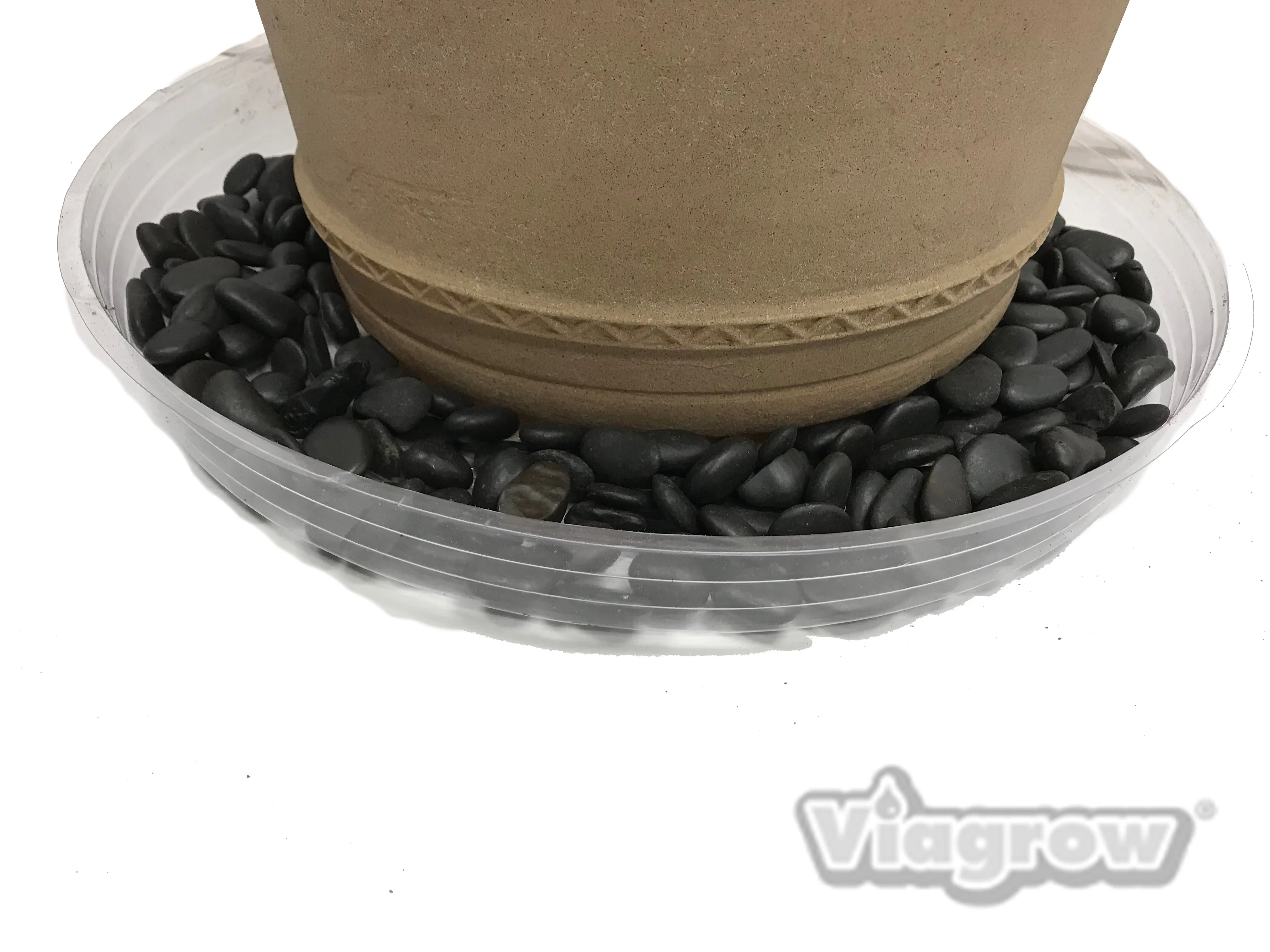 Viagrow Clear Plastic Saucer (Pack)